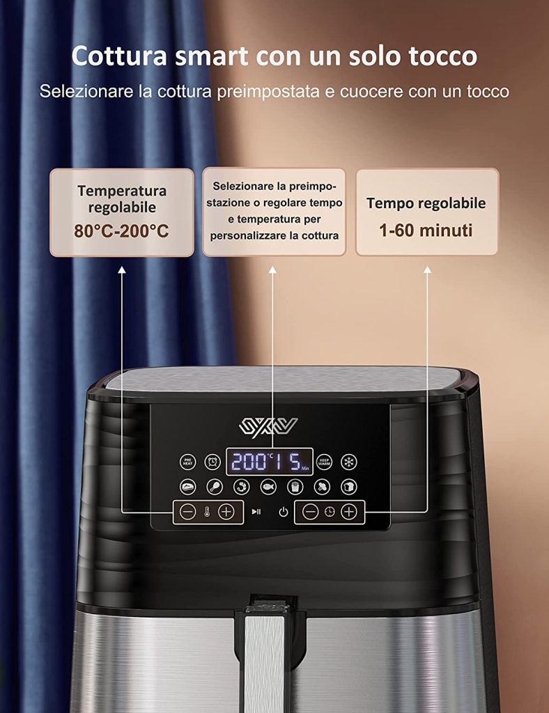 Innsky Friggitrice ad aria 5,5 litri • Robot Per La Casa